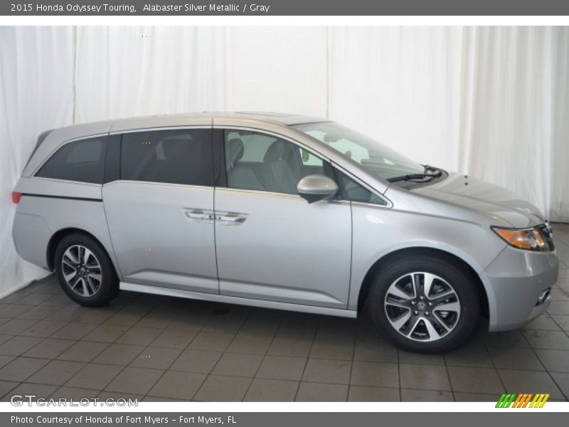 Alabaster Silver Metallic / Gray 2015 Honda Odyssey Touring