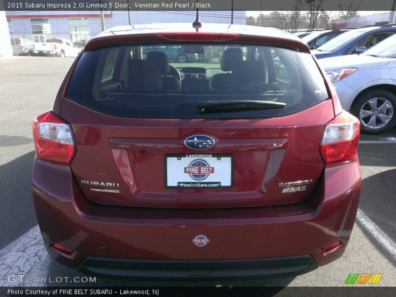 Venetian Red Pearl / Black 2015 Subaru Impreza 2.0i Limited 5 Door