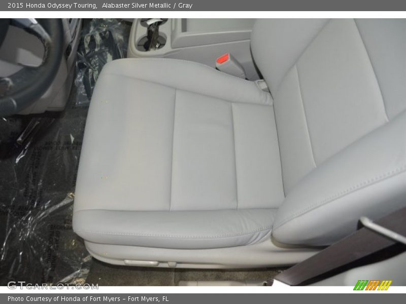 Alabaster Silver Metallic / Gray 2015 Honda Odyssey Touring