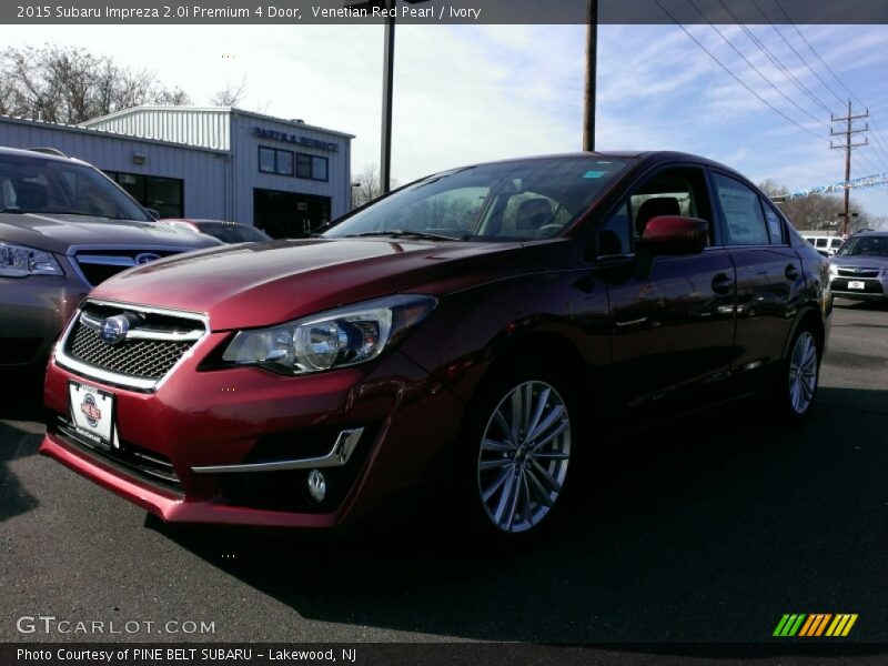 Venetian Red Pearl / Ivory 2015 Subaru Impreza 2.0i Premium 4 Door