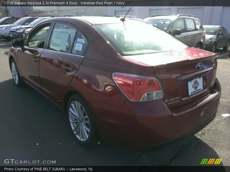 Venetian Red Pearl / Ivory 2015 Subaru Impreza 2.0i Premium 4 Door