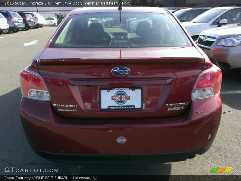 Venetian Red Pearl / Ivory 2015 Subaru Impreza 2.0i Premium 4 Door