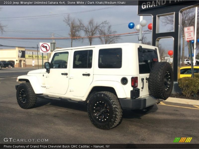 Stone White / Dark Khaki/Medium Khaki 2010 Jeep Wrangler Unlimited Sahara 4x4