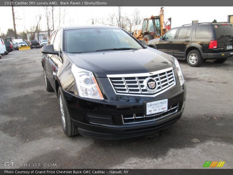Black Raven / Ebony/Ebony 2015 Cadillac SRX Luxury AWD
