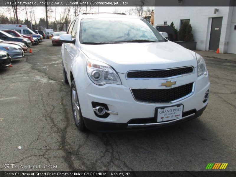 Summit White / Brownstone/Jet Black 2015 Chevrolet Equinox LTZ AWD
