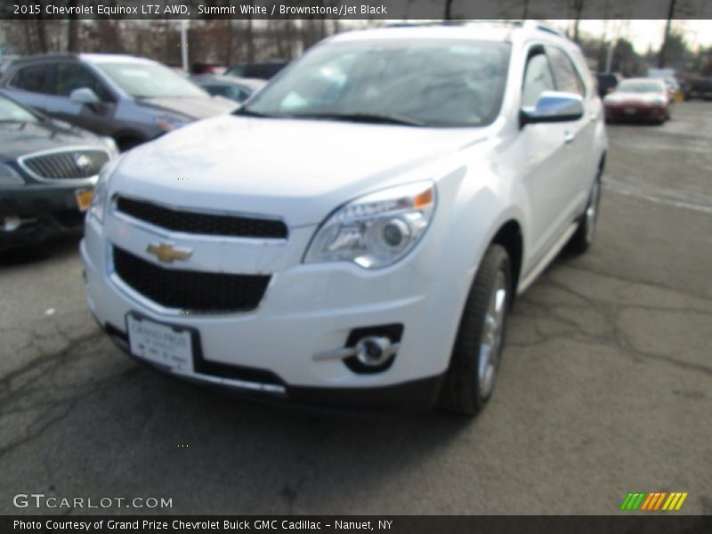 Summit White / Brownstone/Jet Black 2015 Chevrolet Equinox LTZ AWD