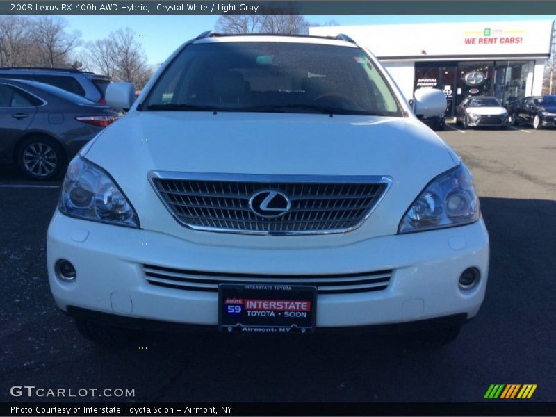 Crystal White / Light Gray 2008 Lexus RX 400h AWD Hybrid