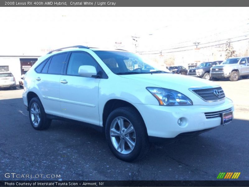 Crystal White / Light Gray 2008 Lexus RX 400h AWD Hybrid