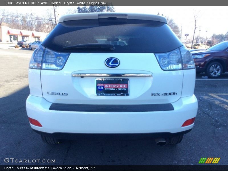 Crystal White / Light Gray 2008 Lexus RX 400h AWD Hybrid