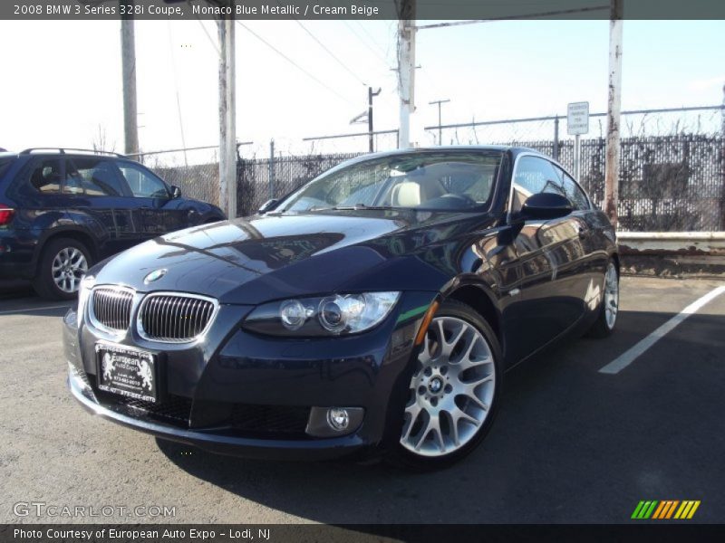 Monaco Blue Metallic / Cream Beige 2008 BMW 3 Series 328i Coupe