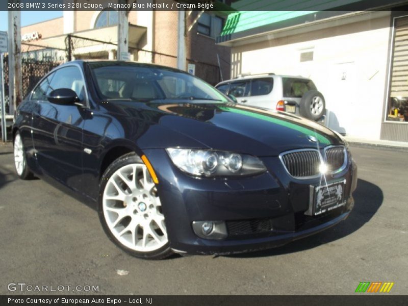 Monaco Blue Metallic / Cream Beige 2008 BMW 3 Series 328i Coupe