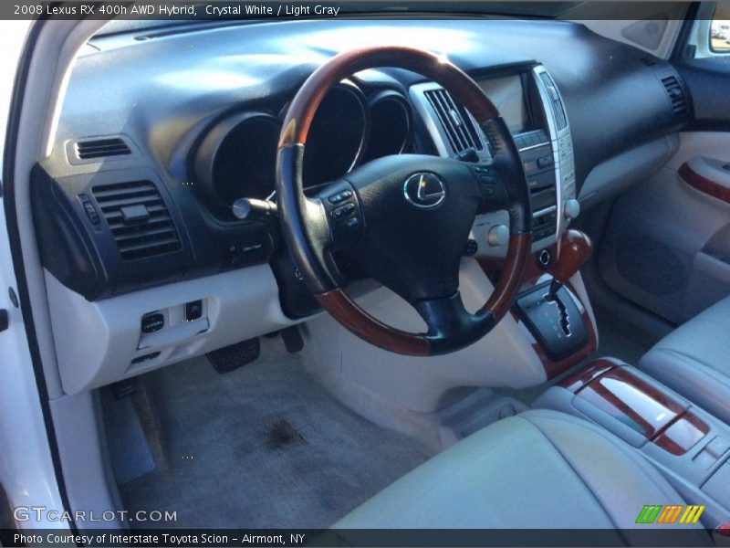 Crystal White / Light Gray 2008 Lexus RX 400h AWD Hybrid