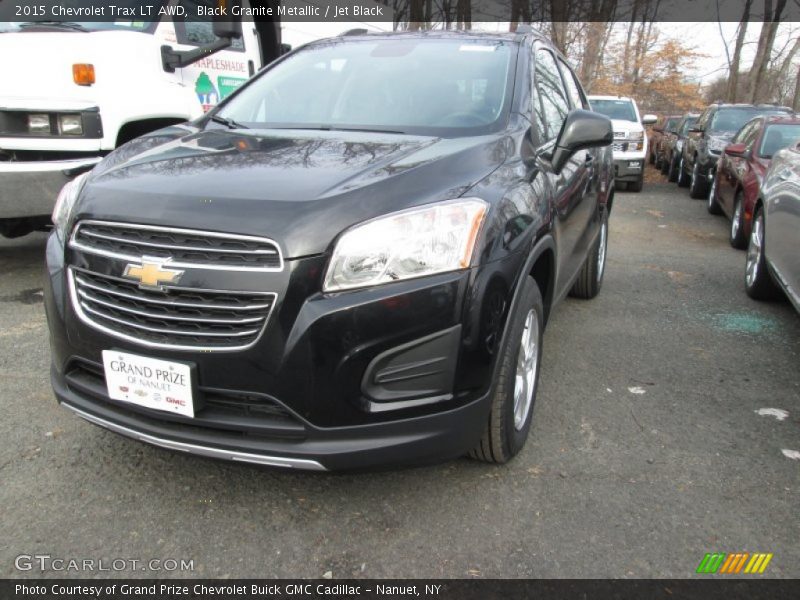 Black Granite Metallic / Jet Black 2015 Chevrolet Trax LT AWD
