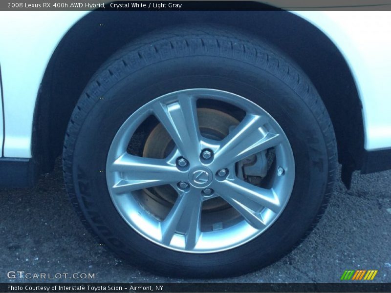 Crystal White / Light Gray 2008 Lexus RX 400h AWD Hybrid