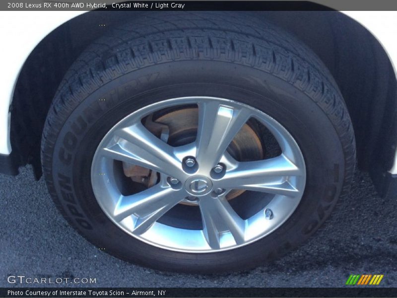 Crystal White / Light Gray 2008 Lexus RX 400h AWD Hybrid