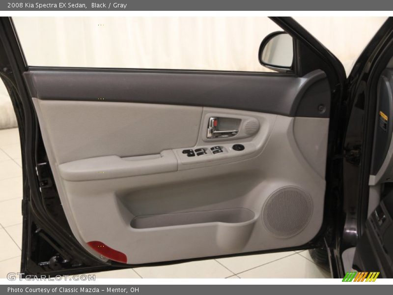 Black / Gray 2008 Kia Spectra EX Sedan