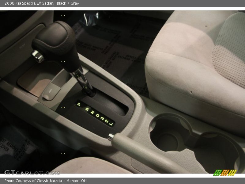 Black / Gray 2008 Kia Spectra EX Sedan