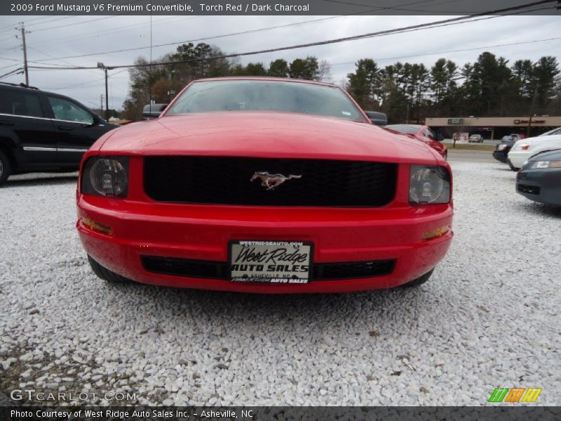 Torch Red / Dark Charcoal 2009 Ford Mustang V6 Premium Convertible
