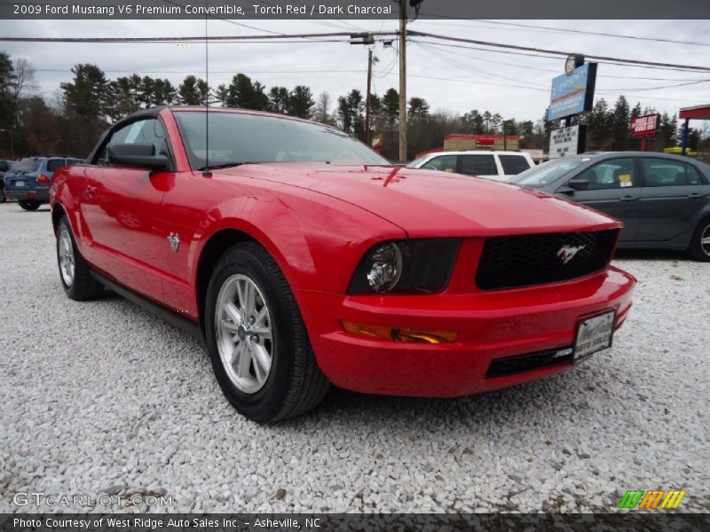 Torch Red / Dark Charcoal 2009 Ford Mustang V6 Premium Convertible