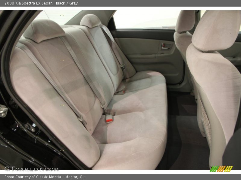 Black / Gray 2008 Kia Spectra EX Sedan