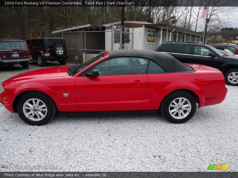 Torch Red / Dark Charcoal 2009 Ford Mustang V6 Premium Convertible