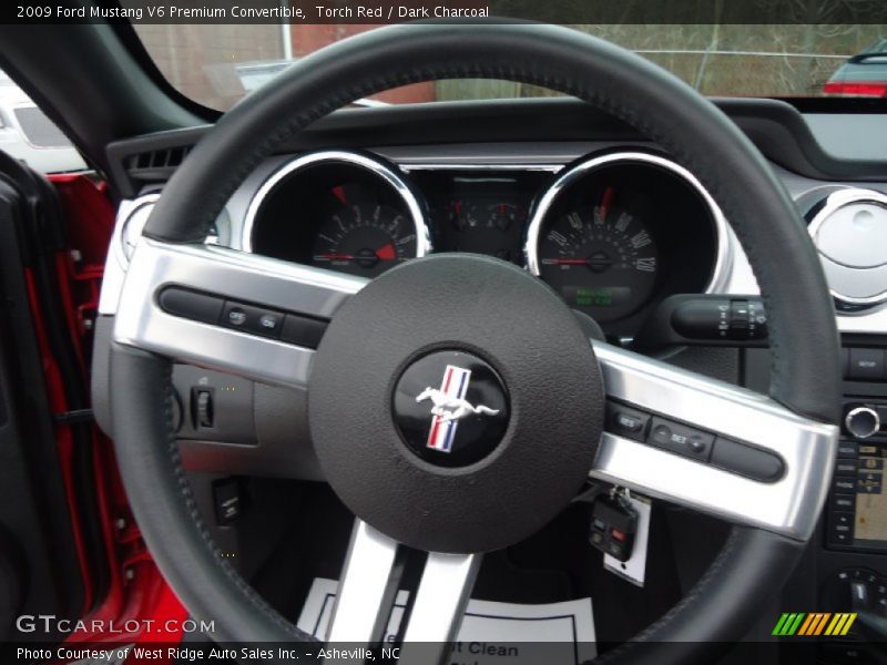 Torch Red / Dark Charcoal 2009 Ford Mustang V6 Premium Convertible