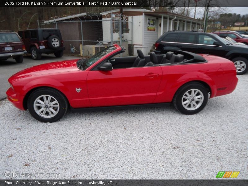 Torch Red / Dark Charcoal 2009 Ford Mustang V6 Premium Convertible