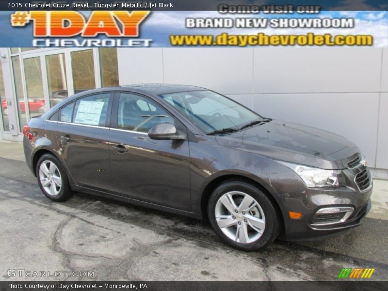 Tungsten Metallic / Jet Black 2015 Chevrolet Cruze Diesel