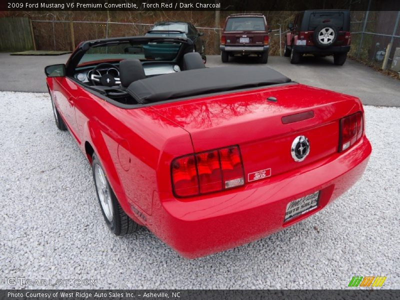 Torch Red / Dark Charcoal 2009 Ford Mustang V6 Premium Convertible