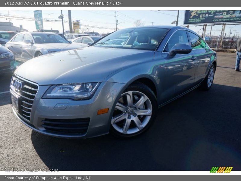 Quartz Grey Metallic / Black 2012 Audi A7 3.0T quattro Premium