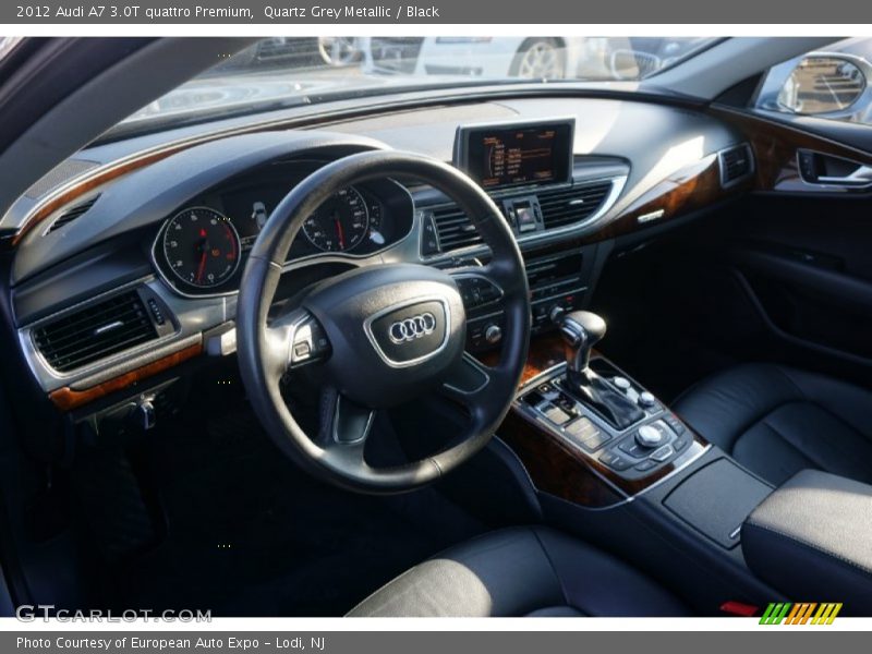Quartz Grey Metallic / Black 2012 Audi A7 3.0T quattro Premium