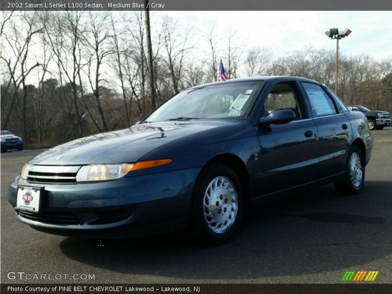 Medium Blue / Gray 2002 Saturn L Series L100 Sedan