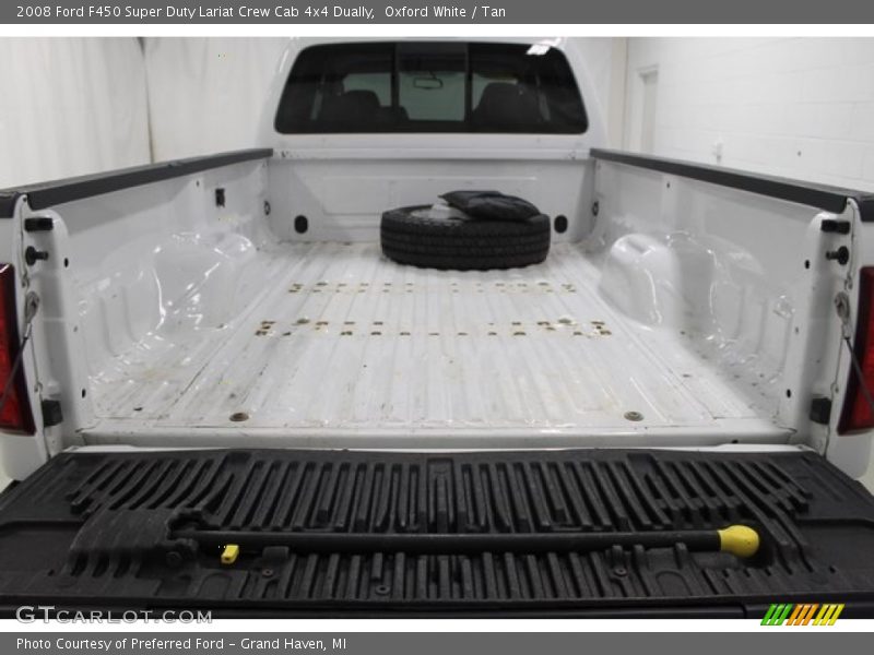 Oxford White / Tan 2008 Ford F450 Super Duty Lariat Crew Cab 4x4 Dually