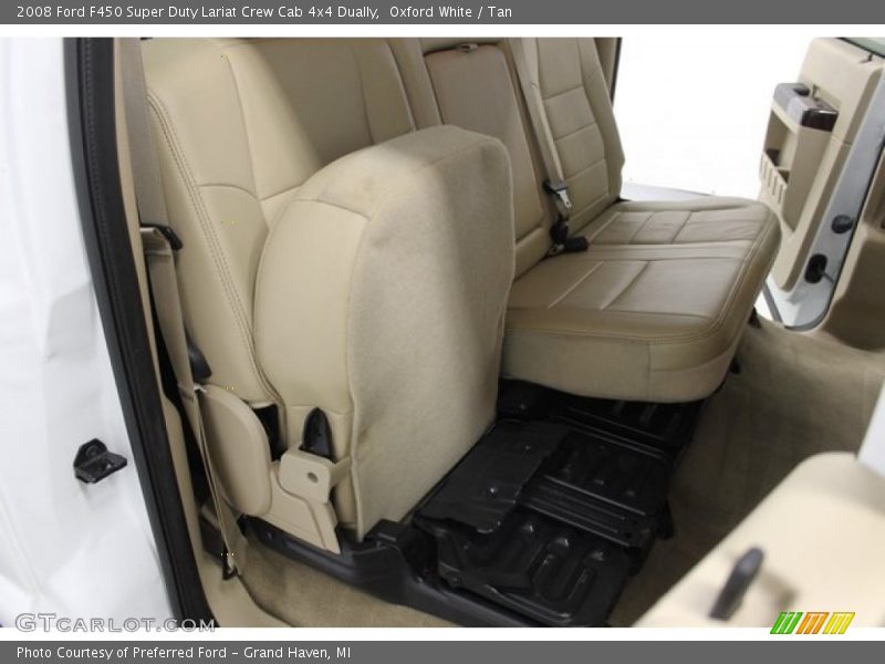 Oxford White / Tan 2008 Ford F450 Super Duty Lariat Crew Cab 4x4 Dually