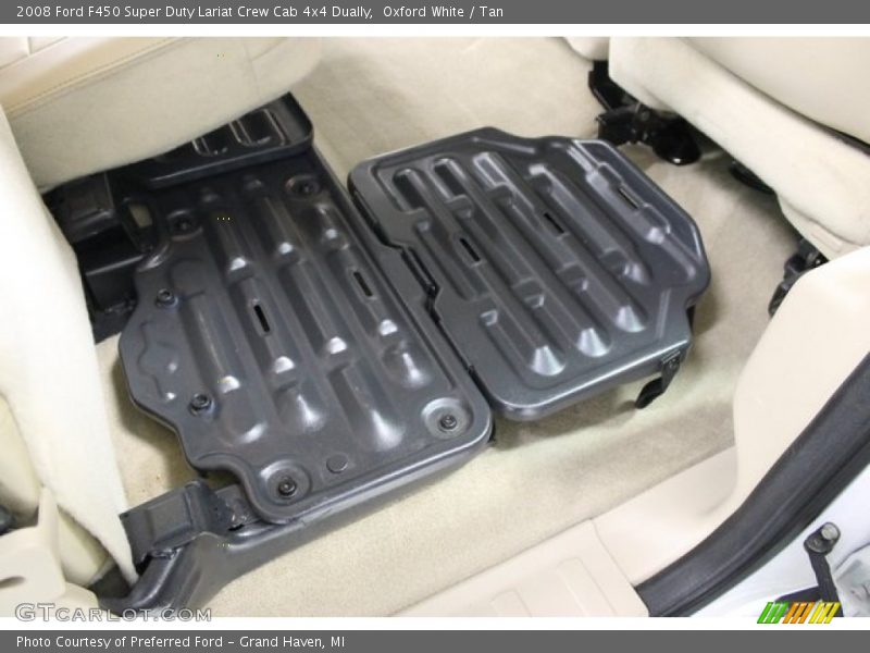 Oxford White / Tan 2008 Ford F450 Super Duty Lariat Crew Cab 4x4 Dually