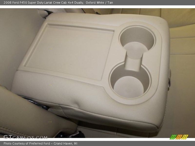 Oxford White / Tan 2008 Ford F450 Super Duty Lariat Crew Cab 4x4 Dually