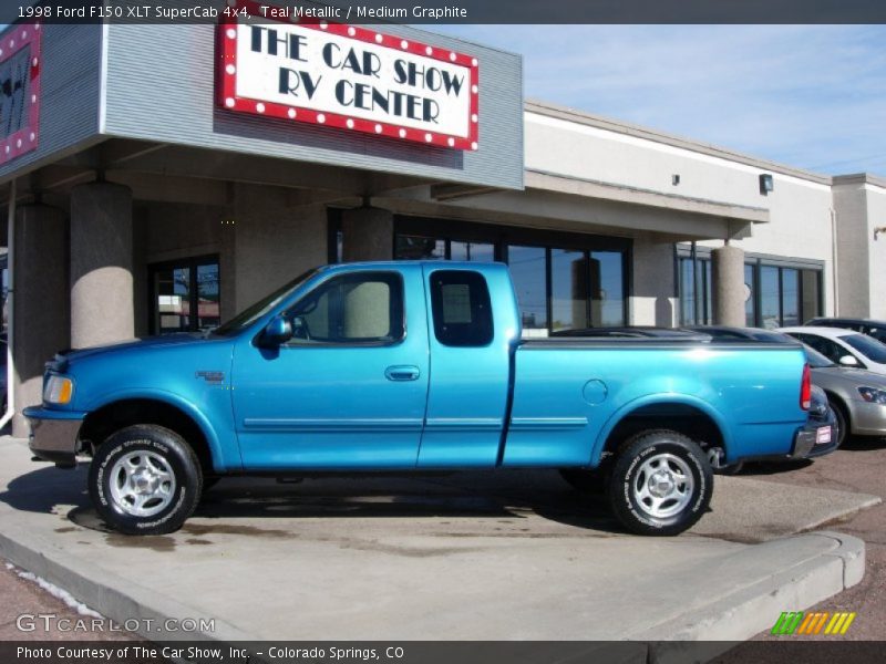 Teal Metallic / Medium Graphite 1998 Ford F150 XLT SuperCab 4x4