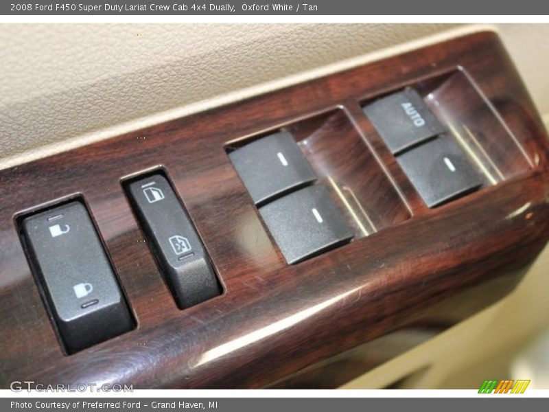 Oxford White / Tan 2008 Ford F450 Super Duty Lariat Crew Cab 4x4 Dually
