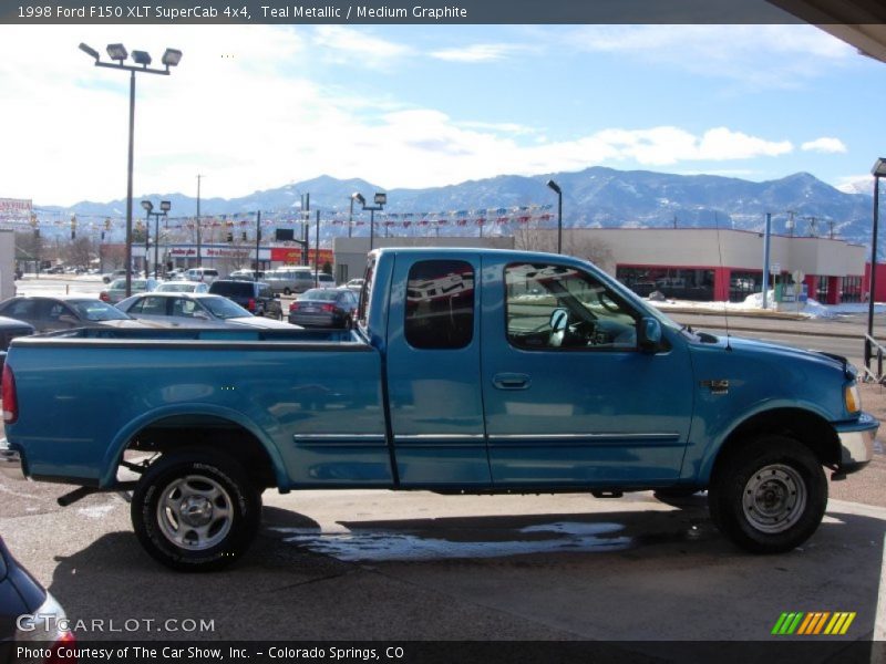 Teal Metallic / Medium Graphite 1998 Ford F150 XLT SuperCab 4x4