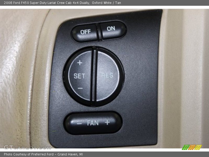 Oxford White / Tan 2008 Ford F450 Super Duty Lariat Crew Cab 4x4 Dually