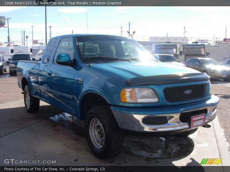 Teal Metallic / Medium Graphite 1998 Ford F150 XLT SuperCab 4x4