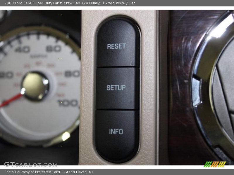 Oxford White / Tan 2008 Ford F450 Super Duty Lariat Crew Cab 4x4 Dually