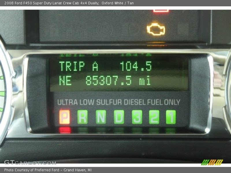 Oxford White / Tan 2008 Ford F450 Super Duty Lariat Crew Cab 4x4 Dually