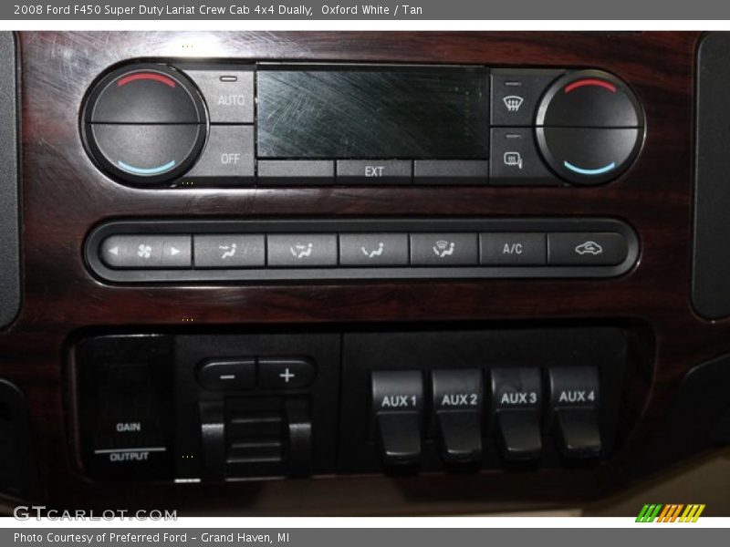 Oxford White / Tan 2008 Ford F450 Super Duty Lariat Crew Cab 4x4 Dually