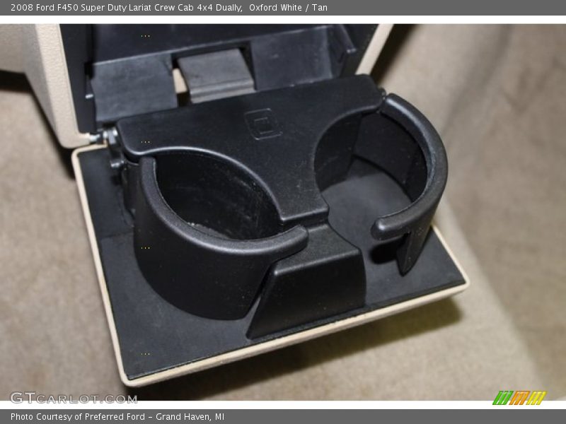 Oxford White / Tan 2008 Ford F450 Super Duty Lariat Crew Cab 4x4 Dually