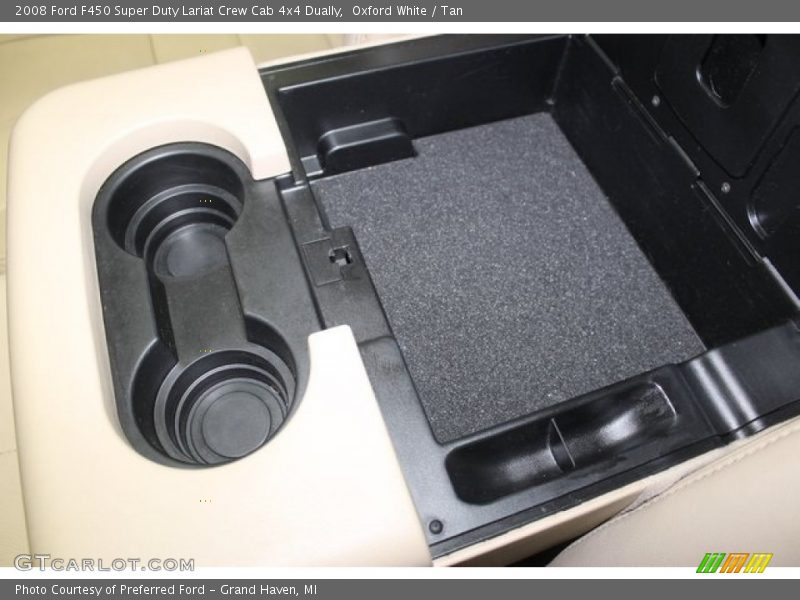 Oxford White / Tan 2008 Ford F450 Super Duty Lariat Crew Cab 4x4 Dually