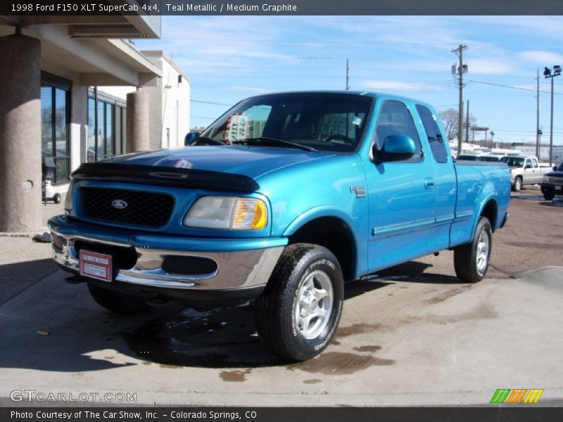 Teal Metallic / Medium Graphite 1998 Ford F150 XLT SuperCab 4x4