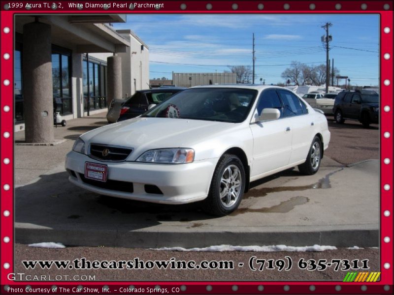 White Diamond Pearl / Parchment 1999 Acura TL 3.2