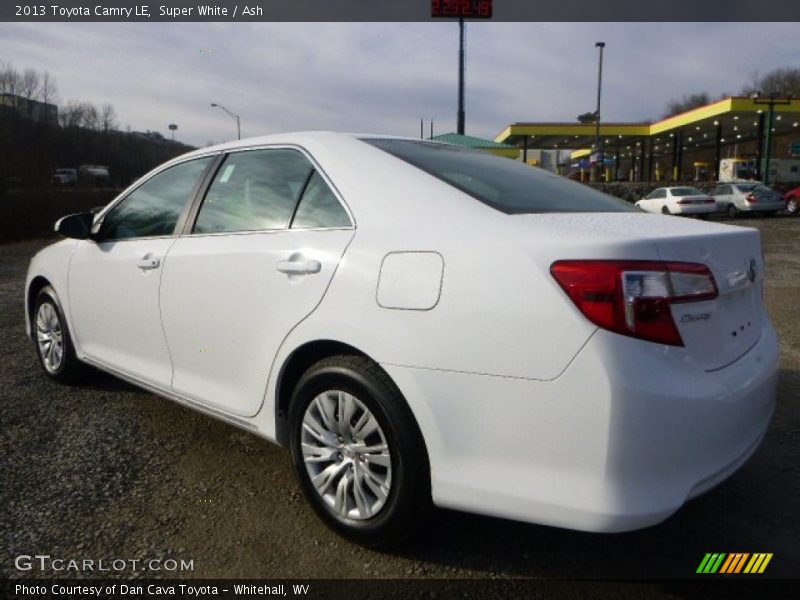 Super White / Ash 2013 Toyota Camry LE