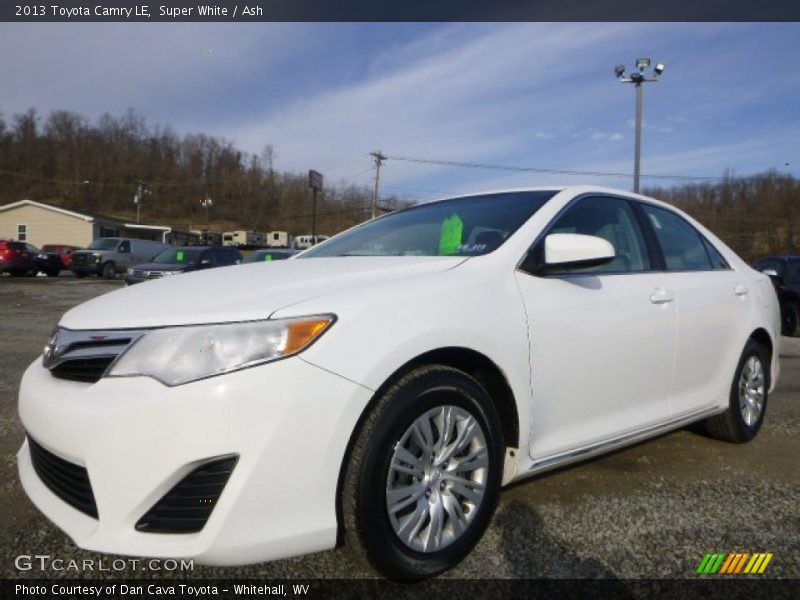 Super White / Ash 2013 Toyota Camry LE